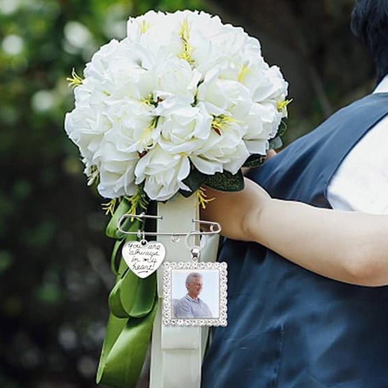 49 Pcs/set Wedding Bouquet Photo Tray Brooch Pin Gem Trays Diy Photo with Glass Diamonds Photo Frame Tray for Crafts