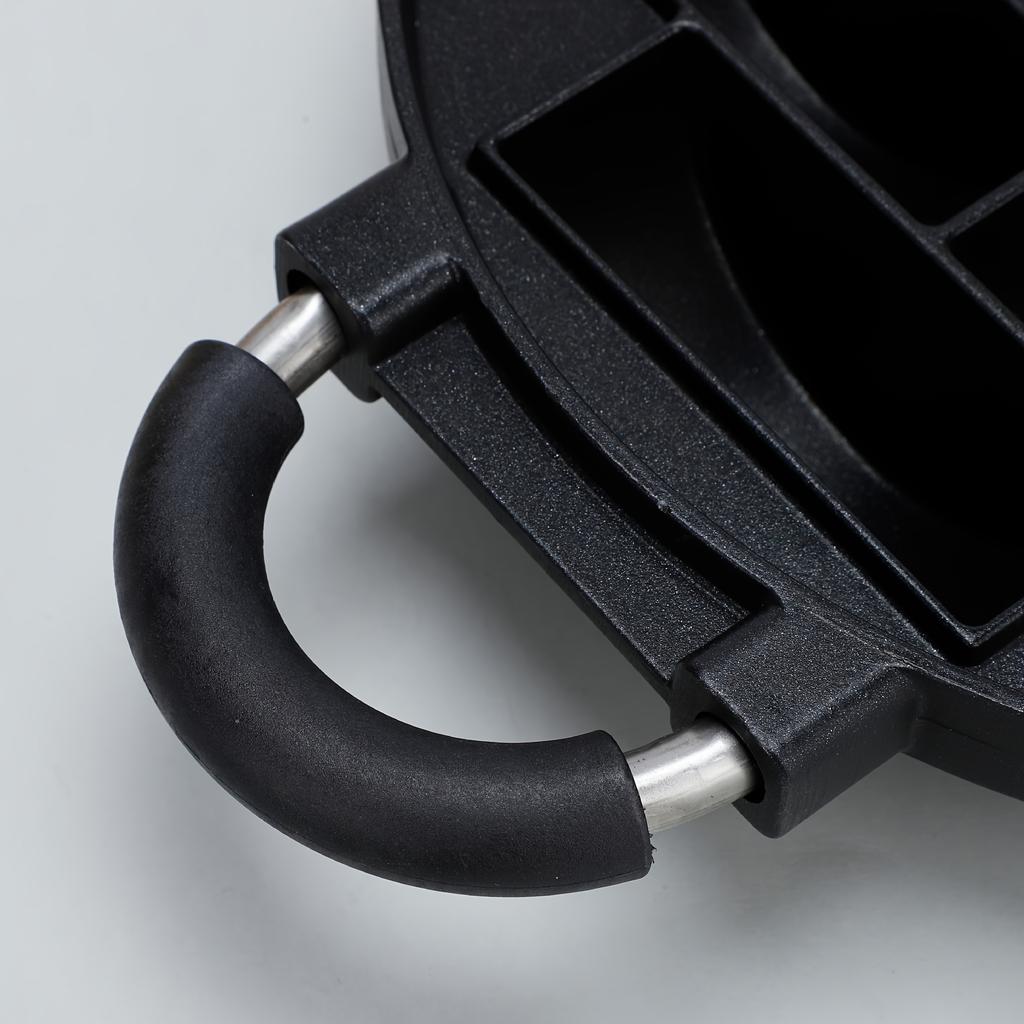 1pc Black Aluminum 10 Cavity Square Cake Mold with Handles , Non Stick, Gas Stove Compatible Baking Pan for Perfect Mini Cakes