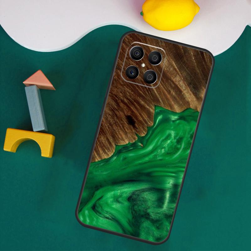 Wood Resin Traveler Case For Honor 200 Pro 50 70 90 X9a X8a X8 X9 X8b X9c X9b Honor Magic 7 Lite 5 6 Pro Cover