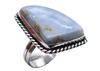 Owyhee Opal Natural Gemstone Silver Plated Ring US Size-7.75 R 5216