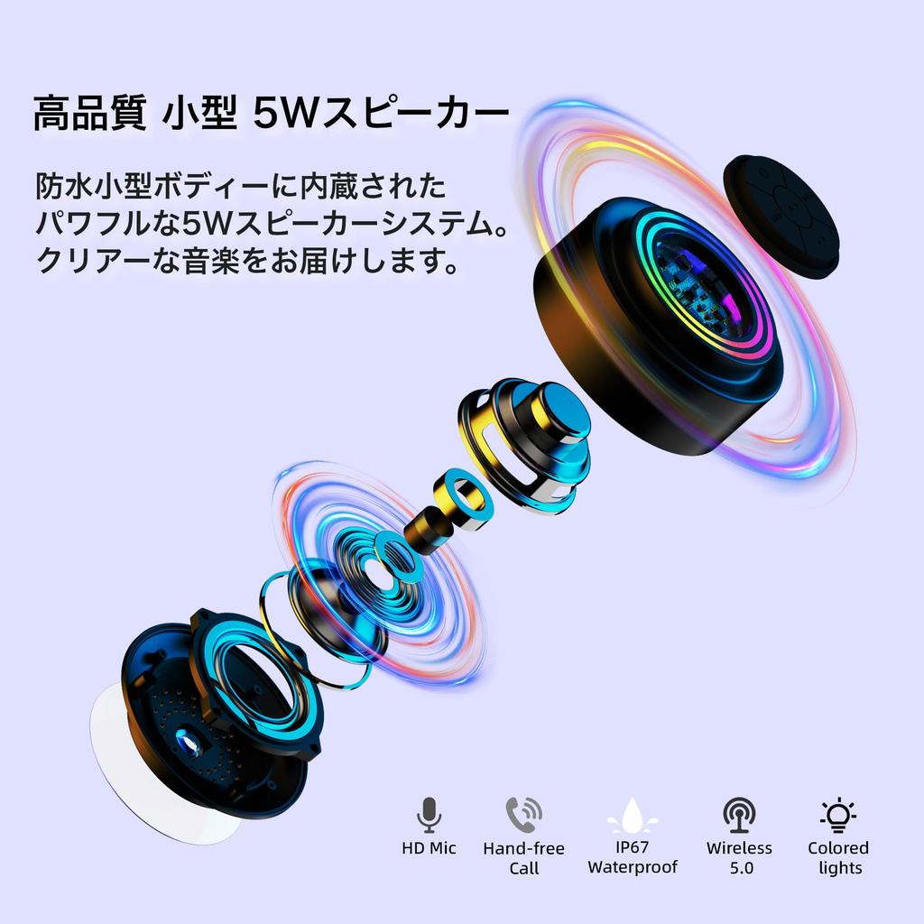 IP67 Waterproof Wireless Speaker Japan Packaging "F012C Plus"