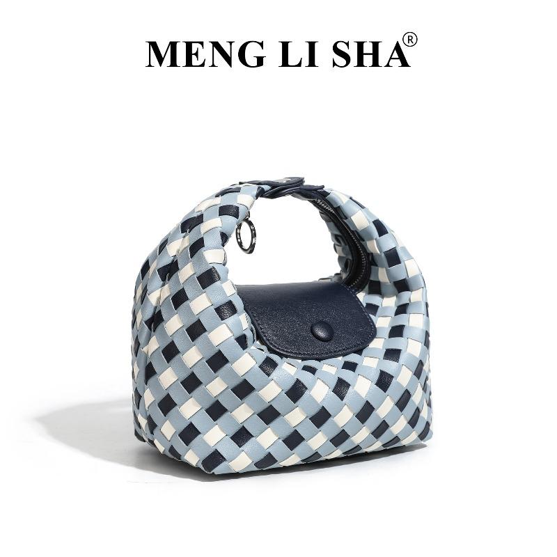 New niche design dumpling bag handwoven bag underarm shoulder lunch box bag simple portable messenger bag