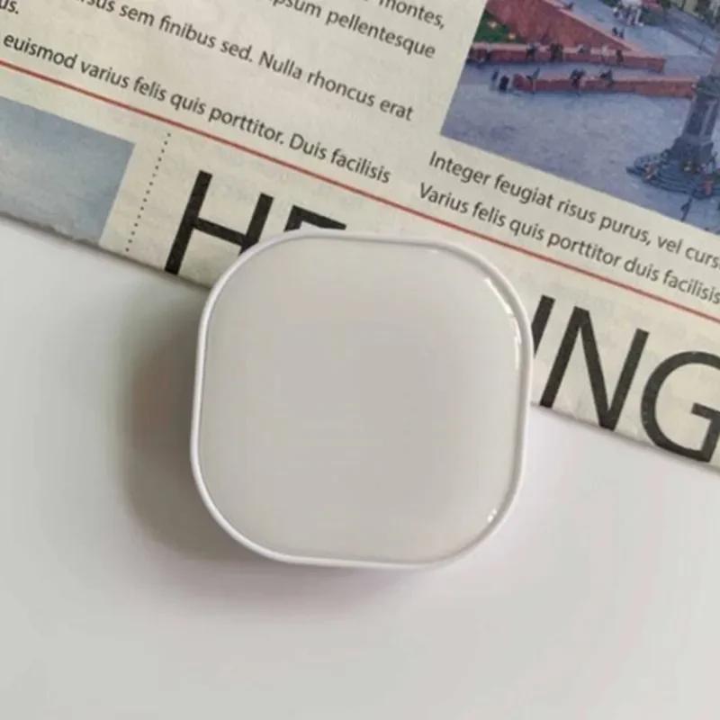

Grip Tok Finger Ring Holder Expanding Stand For iPhone Samsung Support Mobile Phone Folding Solid Color Pocket Socket Bracket белый