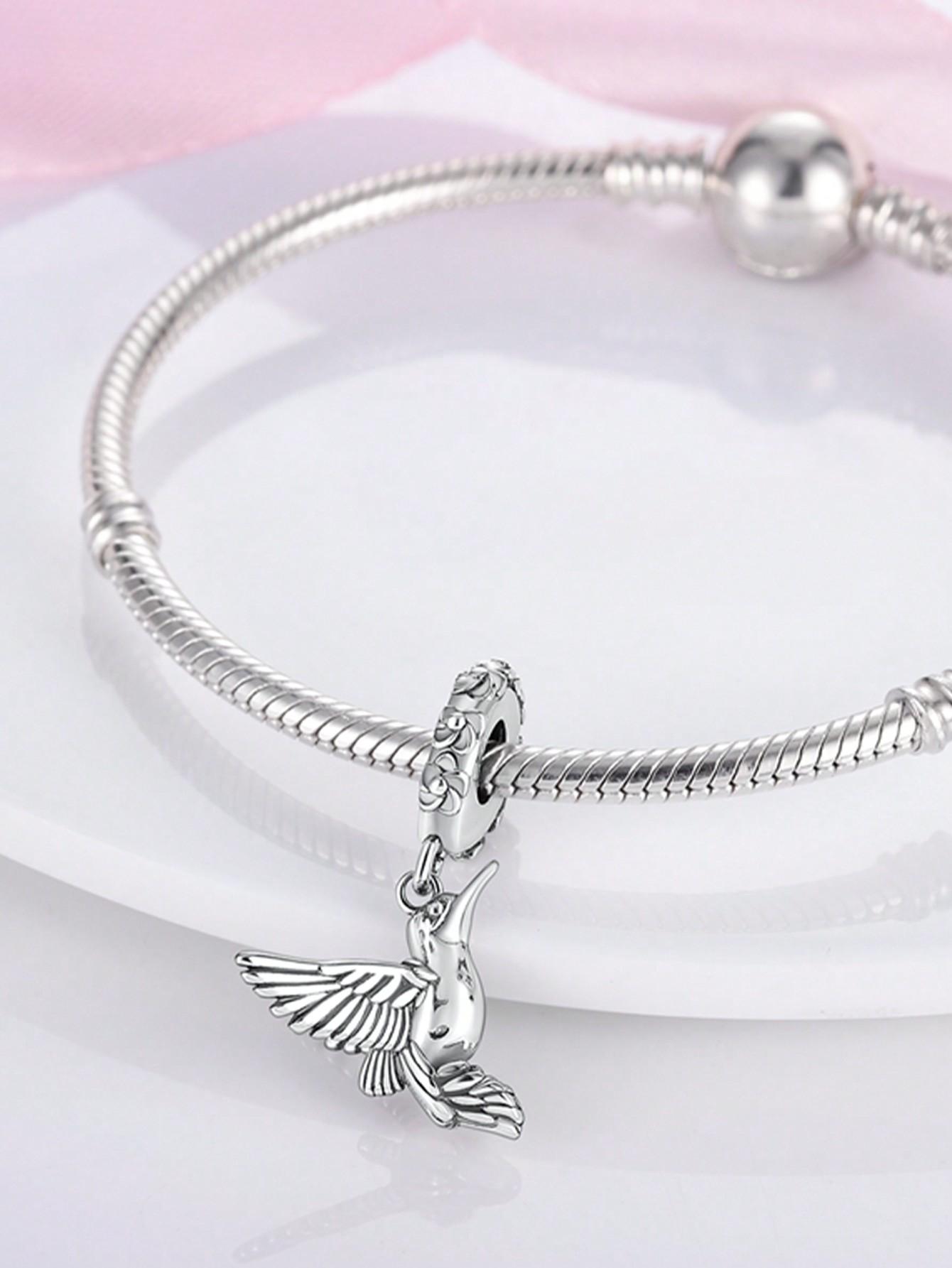 Посеребренные Оригинальные Шармы Цветные Птицы Павлины Бабочка Бусины Подходят для Браслета Женские Украшения Подарок