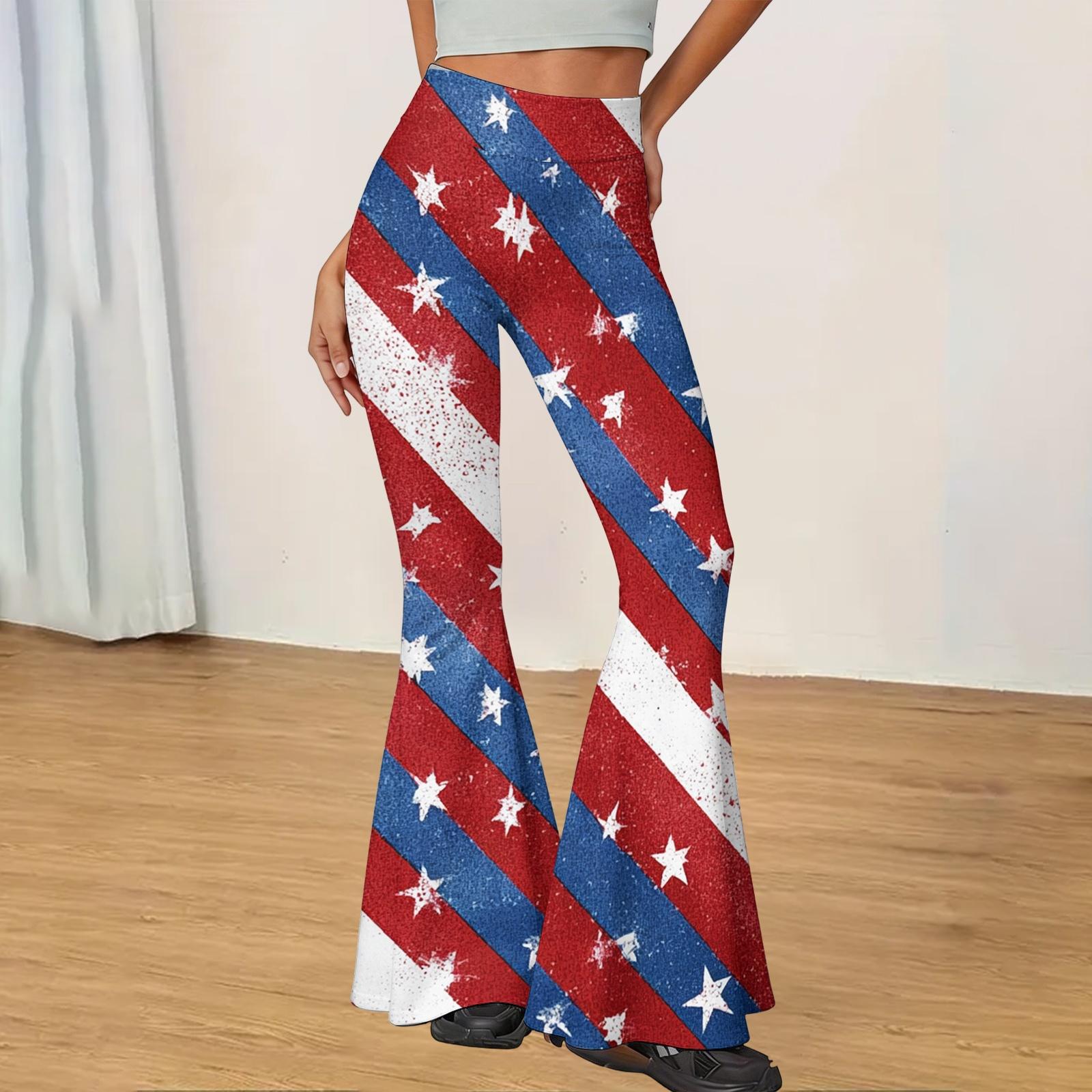 Women s High Waist Flared Pants Casual Slim Fit Stretchy Yoga Trousers Soft Fabric Comfortable Fit Fashion Design S красный