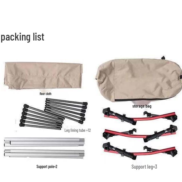 Aluminiumlegierung Einzel faltbares Campingbett für den Außenbereich