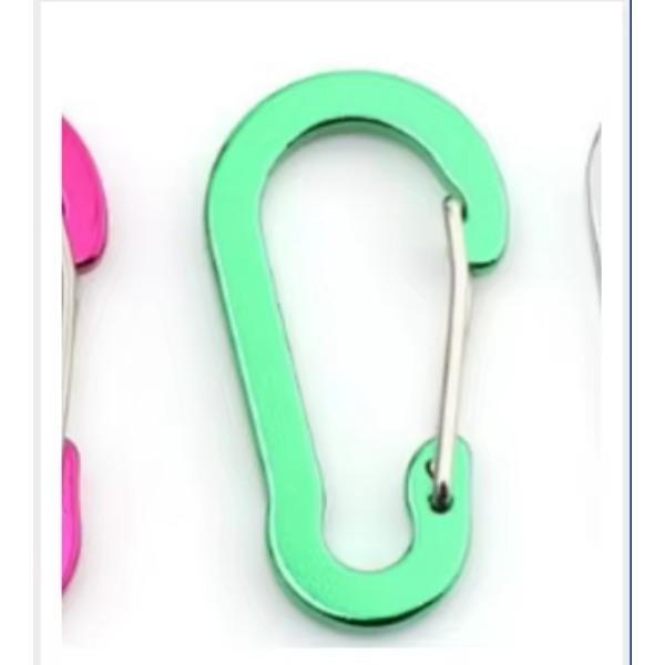 

5 шт. Однотонные пряжки Мини-карабины с проволочной защелкой для активного отдыха, походов, маленькие, прочные, быстросъемные