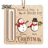 Christmas Tree Wood Cash Gift Money Holder Santa Reindeer Decorations Rustic Ornament Wooden Card Creative
