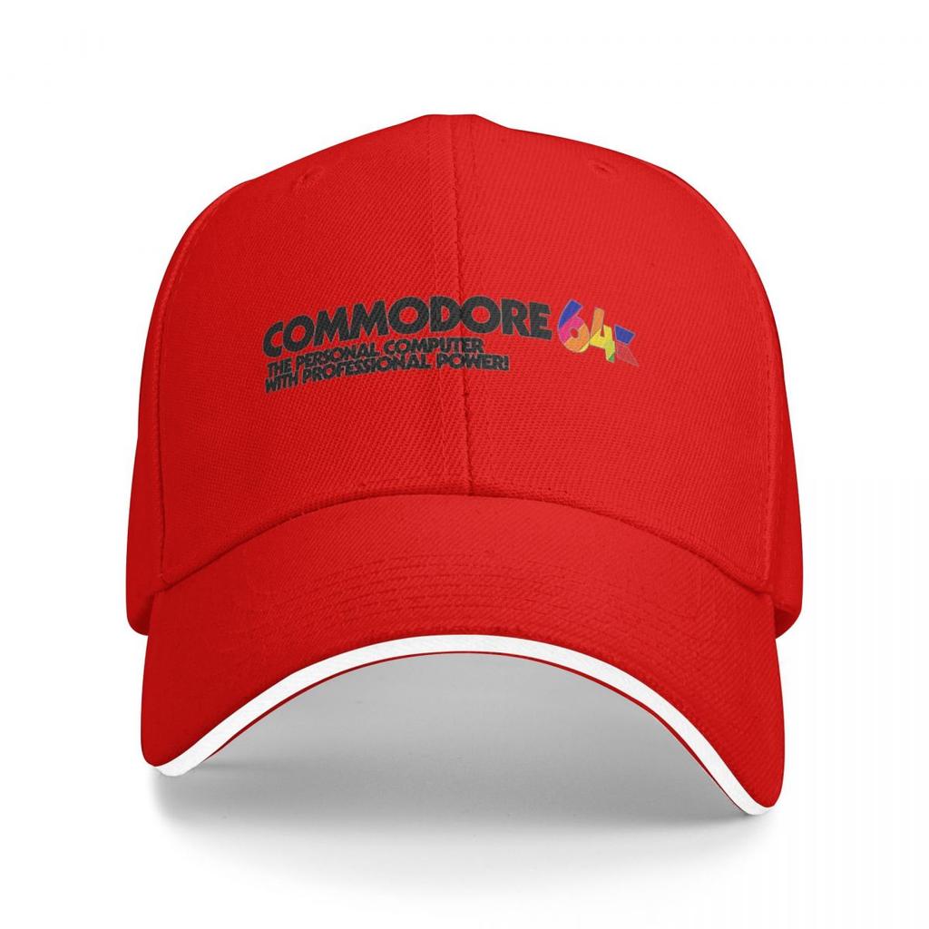 Commodore 64 Logo Baseballkappen Snapback Baseballmützen Atmungsaktiv Lässig Kappe Outdoor für Männer und Frauen