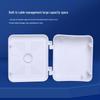 Square Plastic Outdoor Waterproof Cable Concealer Box for Camera Power and Storage.