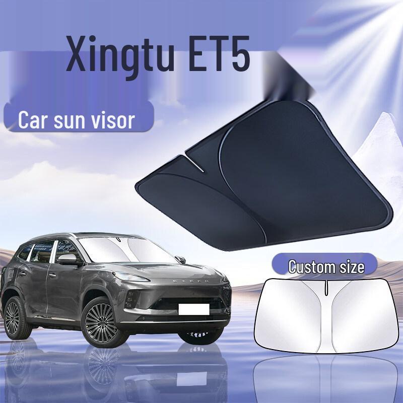 Chery Exeed ET5 Sun Visor Cover: Heat Insulating Umbrella Curtain for Windshield.