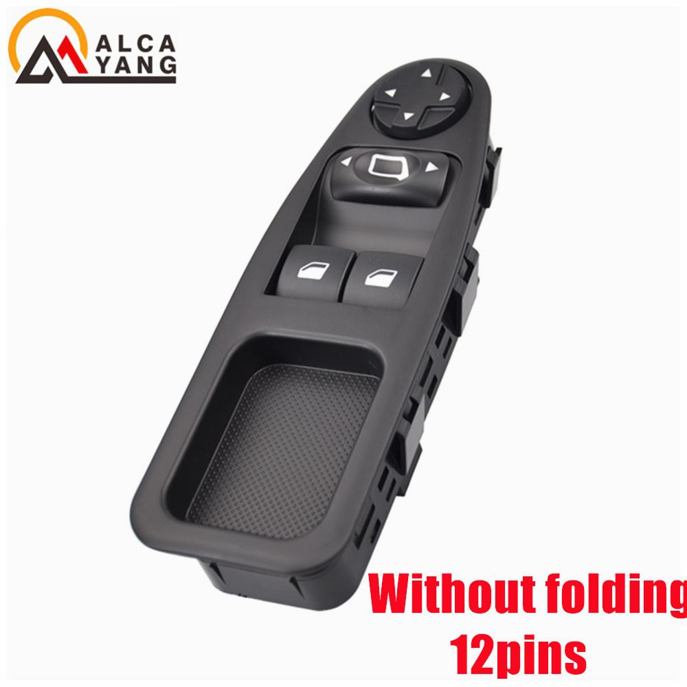 6554.ZJ For Fiat Scudo Citroen Jumpy Citroen Dispatch Peugeot Expert Master 2007 - 2016 Power Window Switch Control Button
