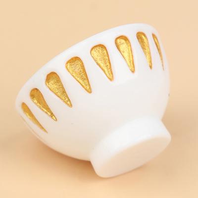 4Pcs Miniature Bowl Dish Round 1/12 Scale Doll House Kitchen Dinning Accessory