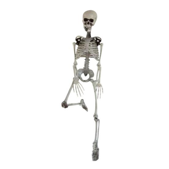 Yousheng 90cm Simulation Human Skeleton Ornament Halloween Party Bar Haunted House Props