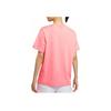 Nike Solid Color Logo Embroidered Round Neck Breathable Short Sleeve T-Shirt Women Tops Pink DH4256-631