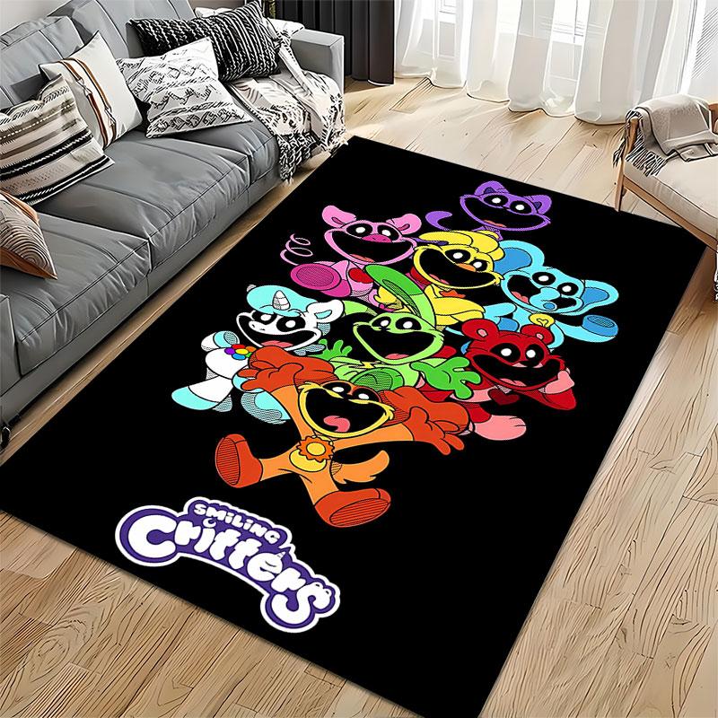 Smiling Critters Cartoon Design Suitable As a Non-slip Mat for the Living Room or Bedroom Sofa