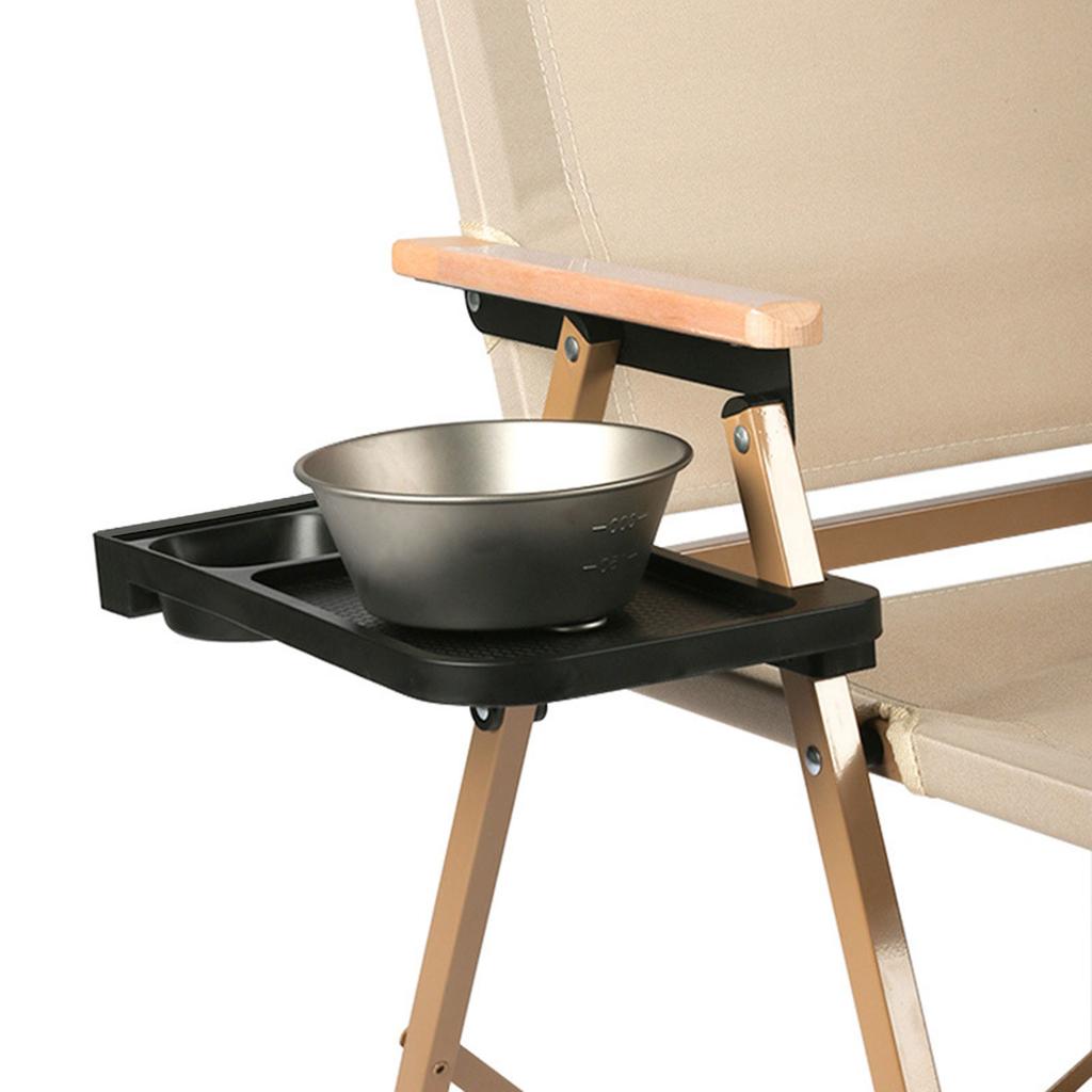 Recliner Cup Holder Outdoor Chair Beverage Holder Tray Organizers Garden Lounges Chair Tray for Camping, Picnic,Fishing