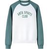 Lifestyle Series Sport Casual Simple Color Block Letter Round Neck Pullover Loose Sweatshirt Women Sweatshirt 162448702S-2