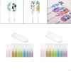 20pcs Acrylic Blank Bookmarks with Colorful Tassels, Sublimation Hole for DIY Crafts