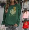 Butterfly Print Women's Round Neck Hoodie