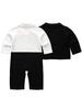Autumn Newborn Gentleman Long Sleeve Romper for Baby's First Birthday
