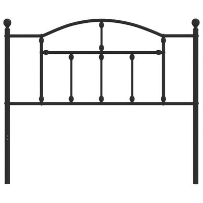Replacement Headboard Metal Black 107 Cm