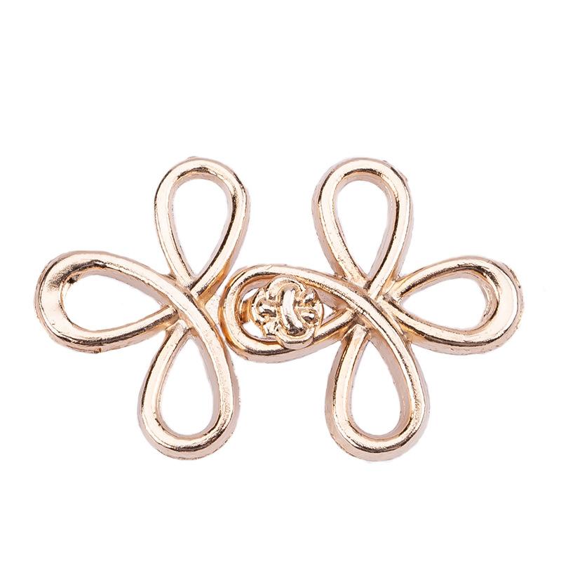 Clover Waist Button, Detachable, Nail Free, Seam Free Metal Waist Button, Jeans Waist Circumference Reduction Waist Tool