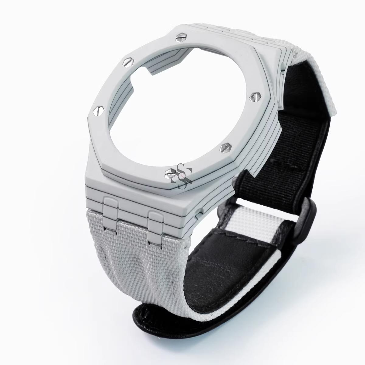 

GA2100 Mod kit Carbon Fiber Case & Nylon Strap For Casio GA-2100/2110/B2100 GM-2100 GBM2100 Men Watch Case+band set Accessories GM-2100 GBM2100