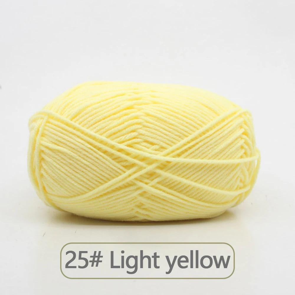 1pc 50g Soft Wool Milk Cotton Yarn Crochet Anti-Pilling Hand Knitting Thread For Cardigan Scarf Hat Baby Sweater Doll Supplies