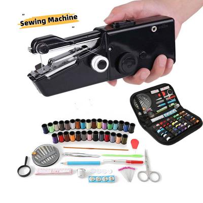 Portable Mini Manual Sewing Machine Simple Operation Tools Cloth Fabric Handy Needlework Accessories DIY Electric Household