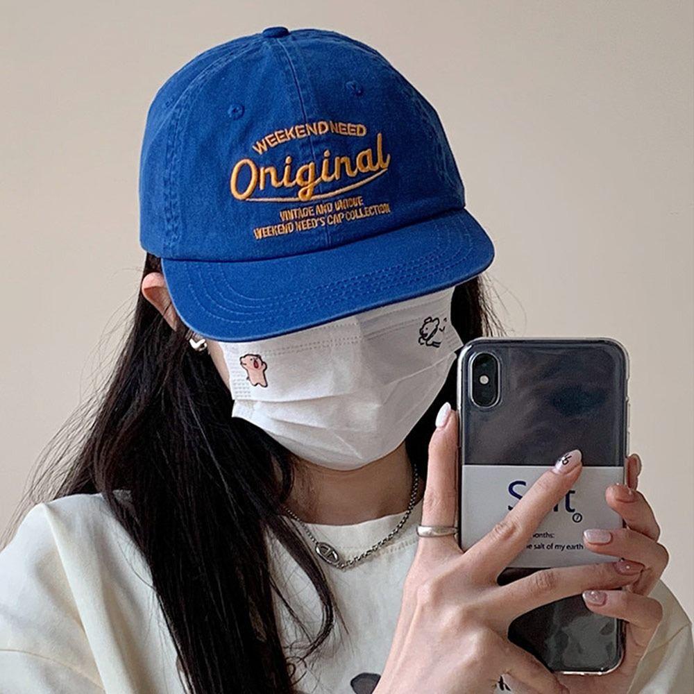 

Hip Hop Baseball Cap Embroidery Snapback Hat Casual Visor Running світло-синій колір