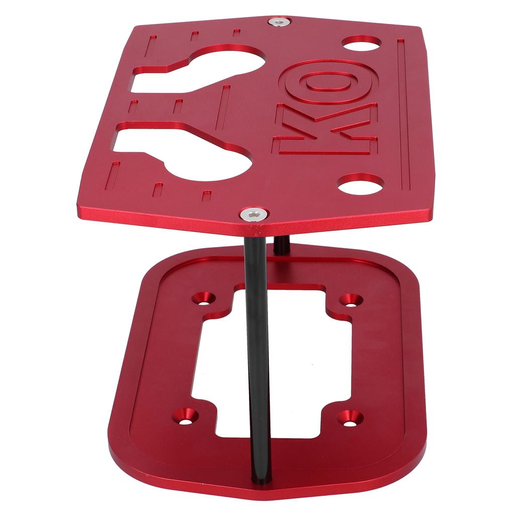 Battery Hold Down Tray Bracket Aluminum Ball Milled Fit for Optima 34 78 Batteries Red