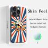 Cute cup-Head classic cartoon pattern Phone Case For iPhone 17 16 15 14 13 12 Plus Pro Max High-end Luxury Magsafe Sheepskin