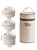 3pcs microwave portable insulated food container lunch box stainless steel bento box insulated leak proof lunch bag set