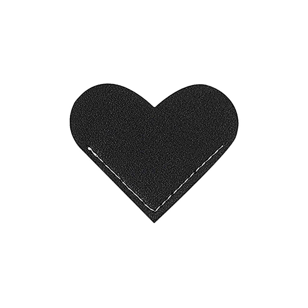 Leather Heart Bookmark Corner Leather Reading Dividers Love Book Page Folder
