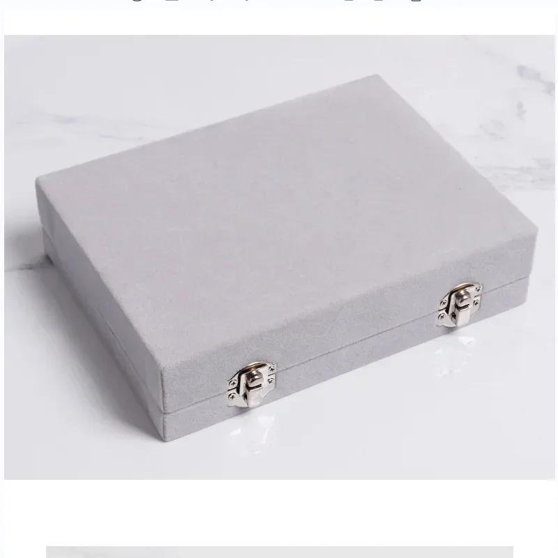 1PCS Jewelry Storage Box Earring Ring Necklace Jewelry Box Jewelry Classification Dustproof Transparent Flip Lid Jewelry Box