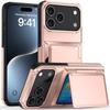 iPhone 17 Pro Max Card Slot Wallet Case with Flip Stand - Fits Apple 16, 14, 15; Cross-Border Drop-Proof Design