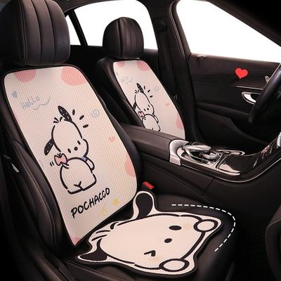 Pochacco Universal Seat Covers Cartoon Cute Puppy Design Summer Mesh Car Seat Cushion for Vehicle Seat Accessories