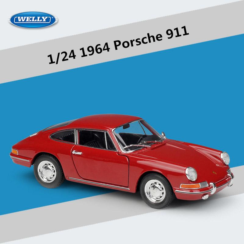 WELLY 1/24 1964 Porsche 911 Κράμα Κλασικό Σπορ Αυτοκίνητο Μοντέλο Μεταλλικά Οχήματα Μοντέλο Αυτοκινήτου Προσομοίωση Συλλογή Παιχνίδι Δώρο για Παιδιά