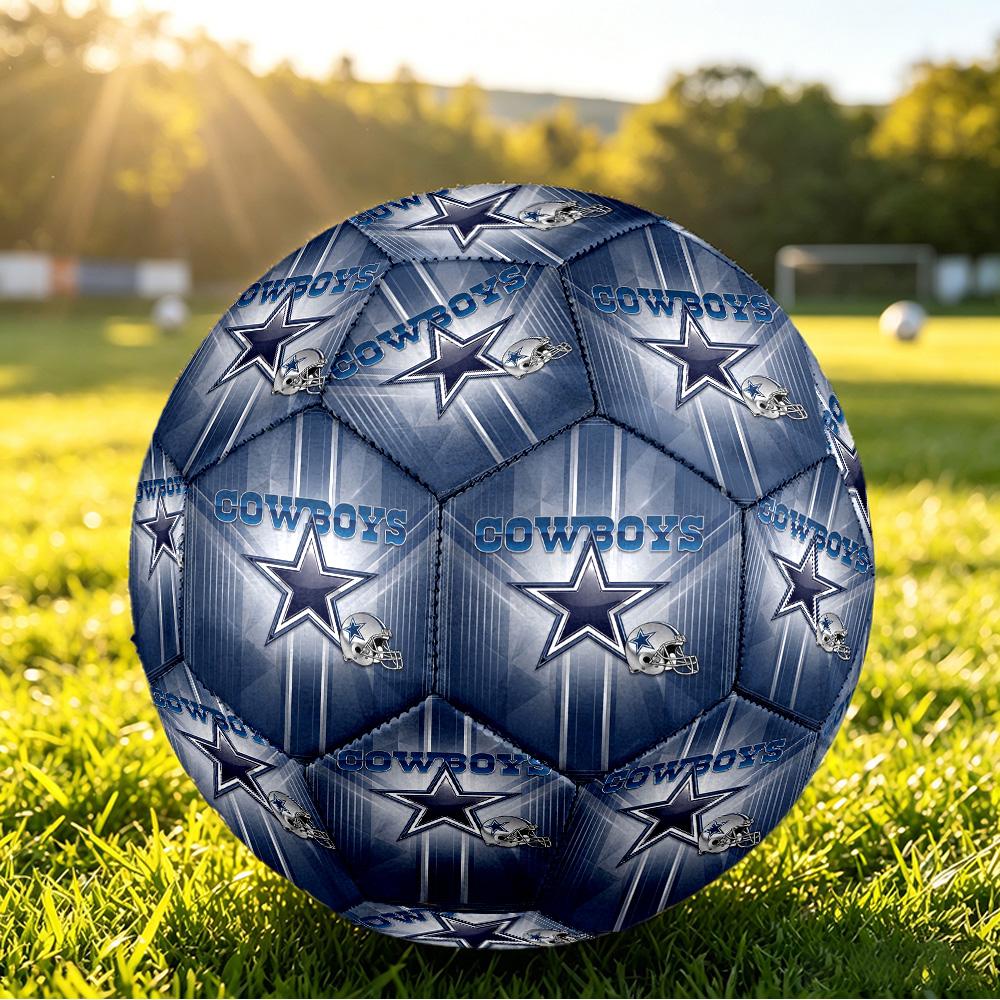 Dallas Cowboys Size 5 Sports Training Ball Shock Absorbing Durable Ball For Match Daily Practice Outdoor Activities