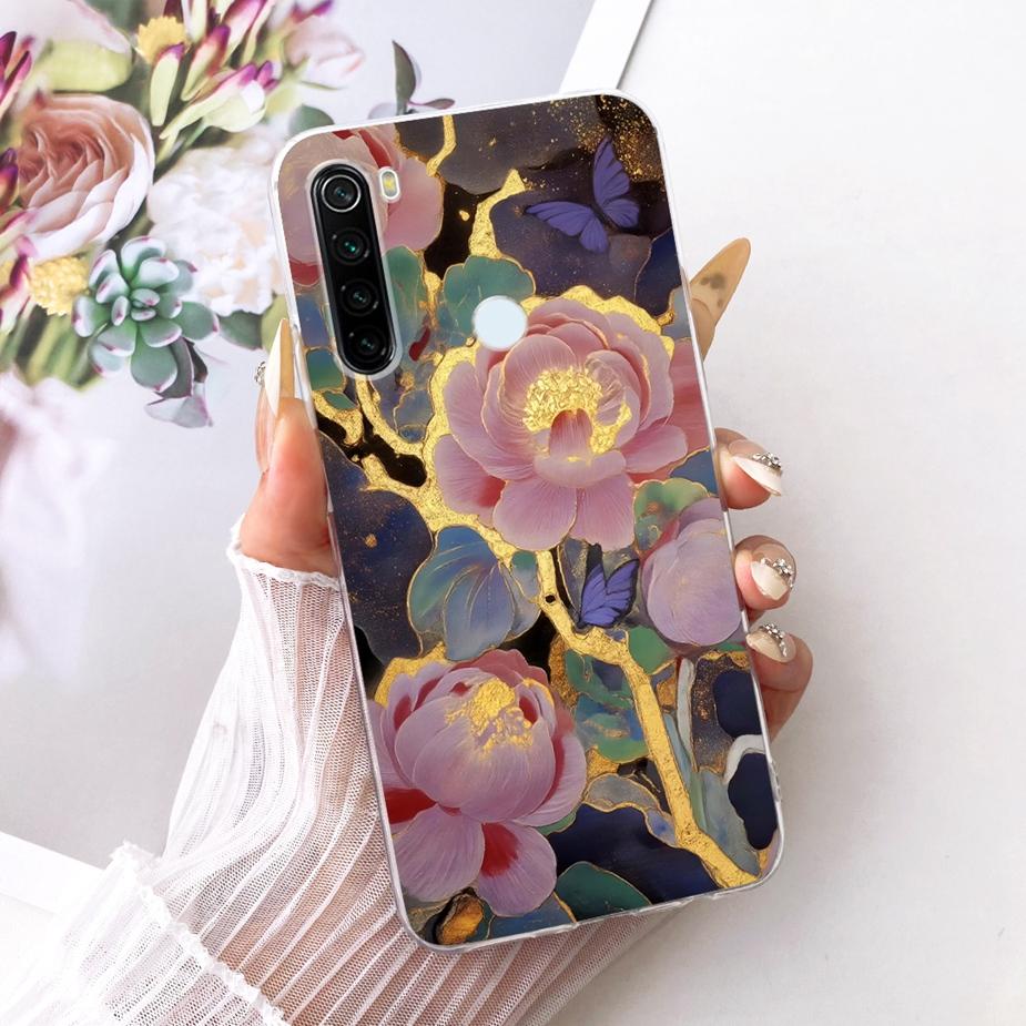 Pour Xiaomi Redmi Note 8 Note8 T Coque Nouvelle Housse Peinte de Luxe Coque de Téléphone Souple Fine Pour Xiaomi Redmi Note 8 Pro Note8 2021 Fundas