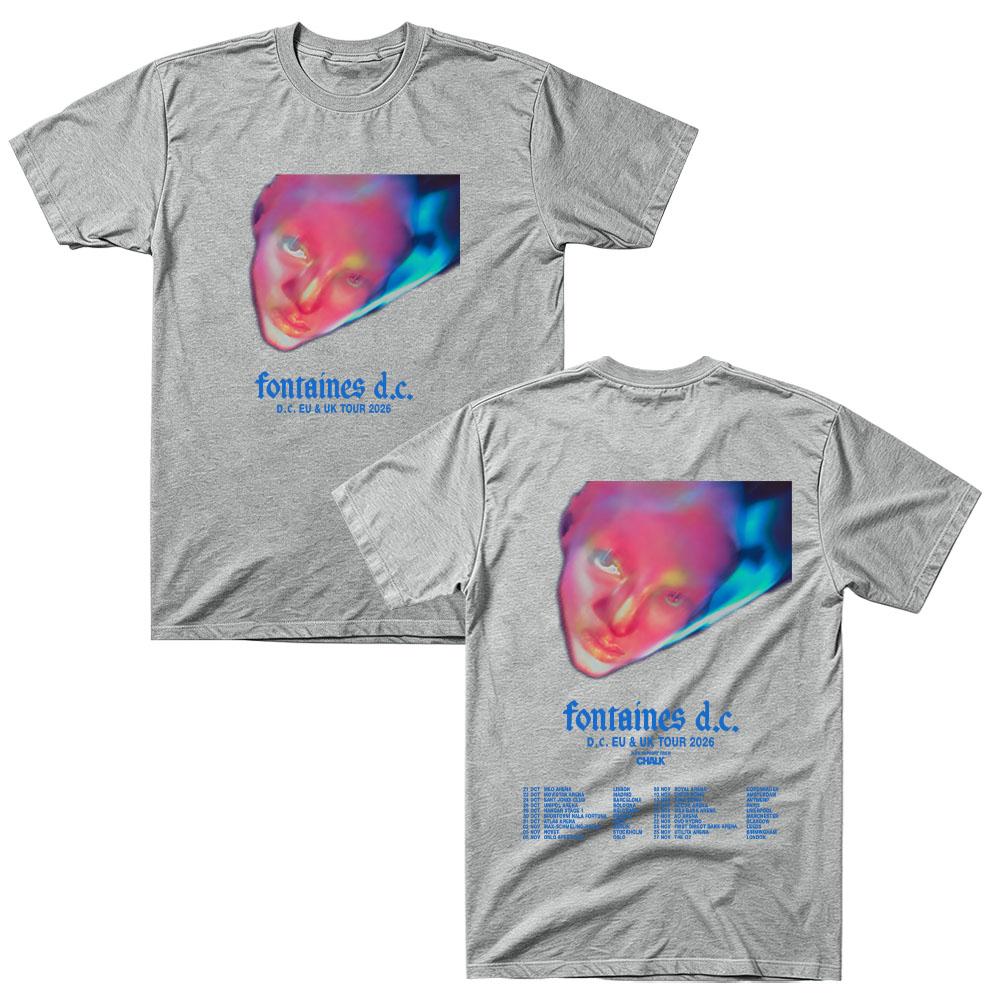 Fontaines D.C. Tour 2026 Merch T‑Shirt Cotton Unisex O‑Neck Short Sleeve Tee Post Punk Indie Rock Oversized Fan Streetwear Tops