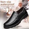 Men's Genuine Leather Waterproof Chef Shoes - Wear-Resistant, Oil-Proof, Non-Slip Casual Cowhide Shoes