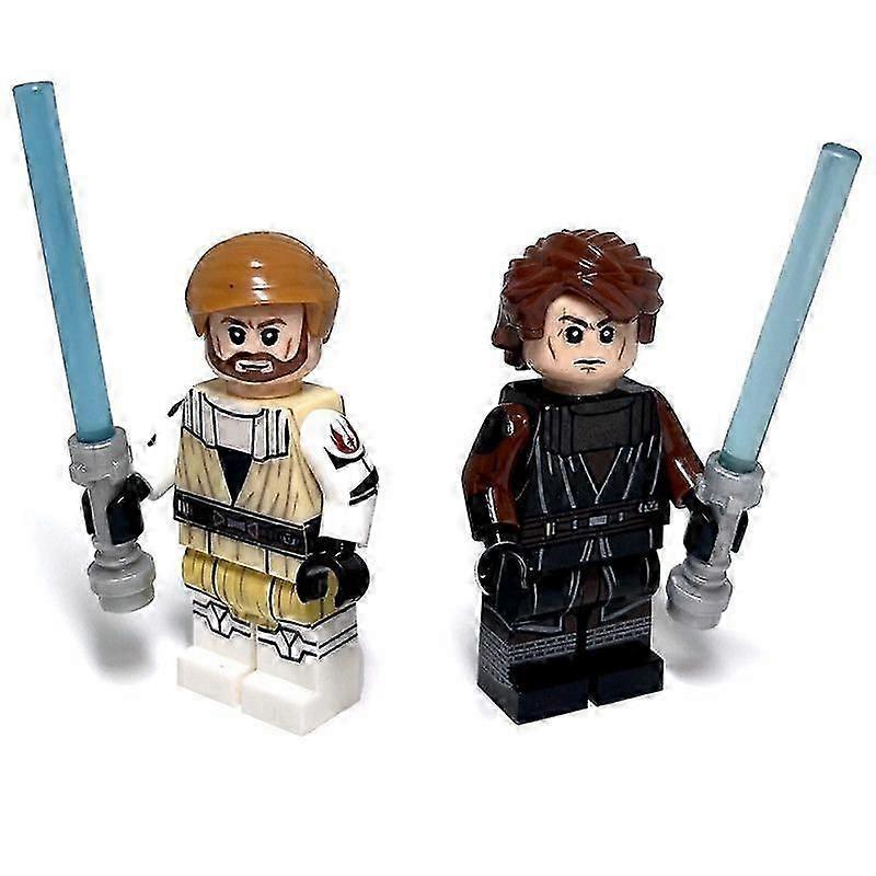 Minifiguras Personalizadas Lego Anakin Skywalker Obi-wan Kenobi Jedi Guerra dos Clones E