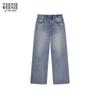 Women's Letter Pattern Denim Jeans