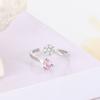 Chic Style Fashionable New Arrival Style, Sweet Temperament, Versatile Open Ring, Women'S Adjustable Inlaid Cubic Zircon RingFashion Finger Ring