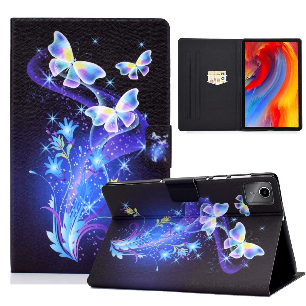 For Lenovo Tab M11/Xiaoxin Pad 11 2024 Case Card Holder Pattern Leather Tablet Cover