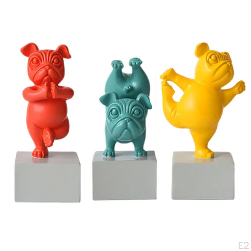French Statue Dog Sculpture for Home Bedroom Decor
