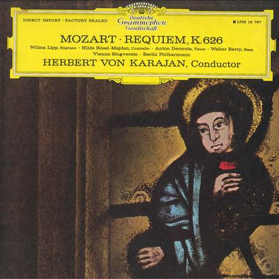 LP Record BERLIN PHILHARMONIC HERBERT VON KA  Mozart Requiem K. 626 LPM18767 DEUTSCHE GRAMM 1965 US Classical Used