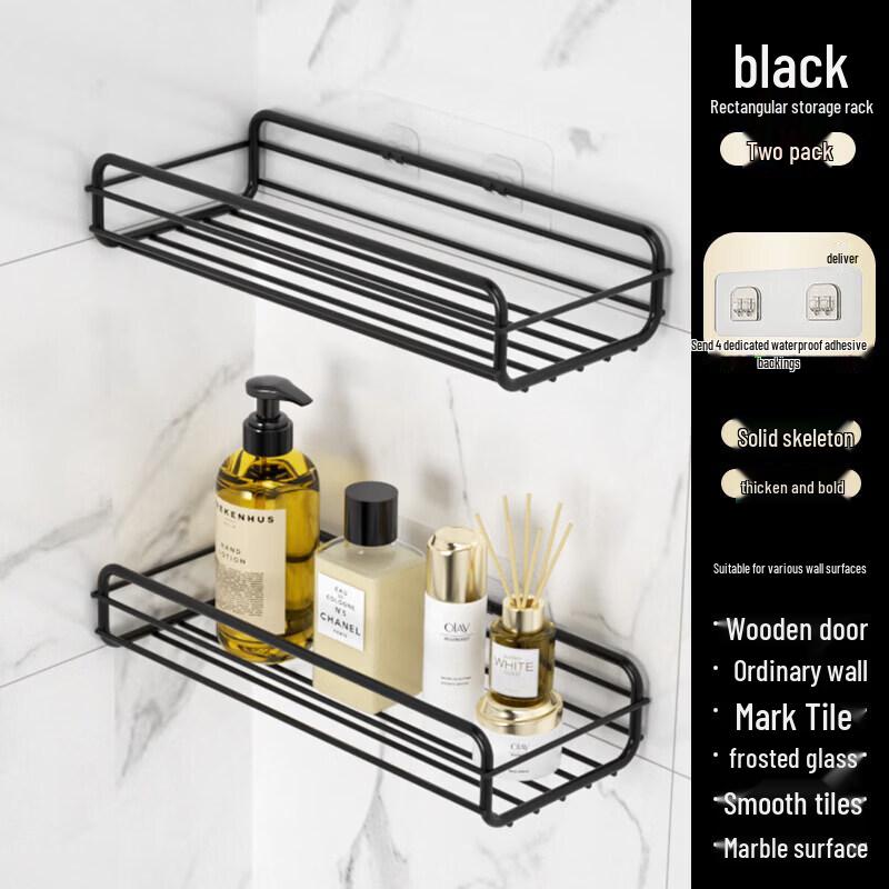 LIEI Punch-Free Suction Cup Corner Shelf